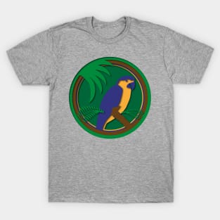 Paper Cutout Parrot T-Shirt